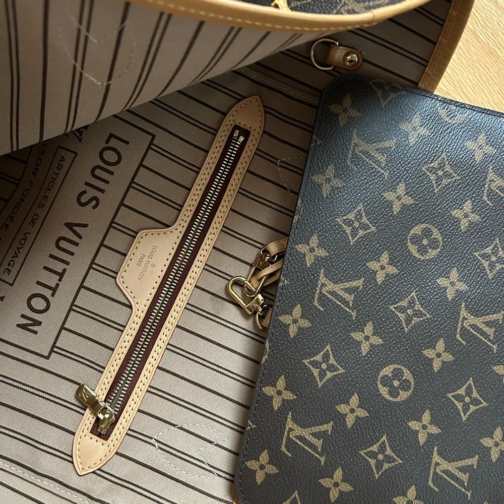 Louis Vuitton neverful Never full MM Dark Brown Monogram Tote - Picture 4 of 11